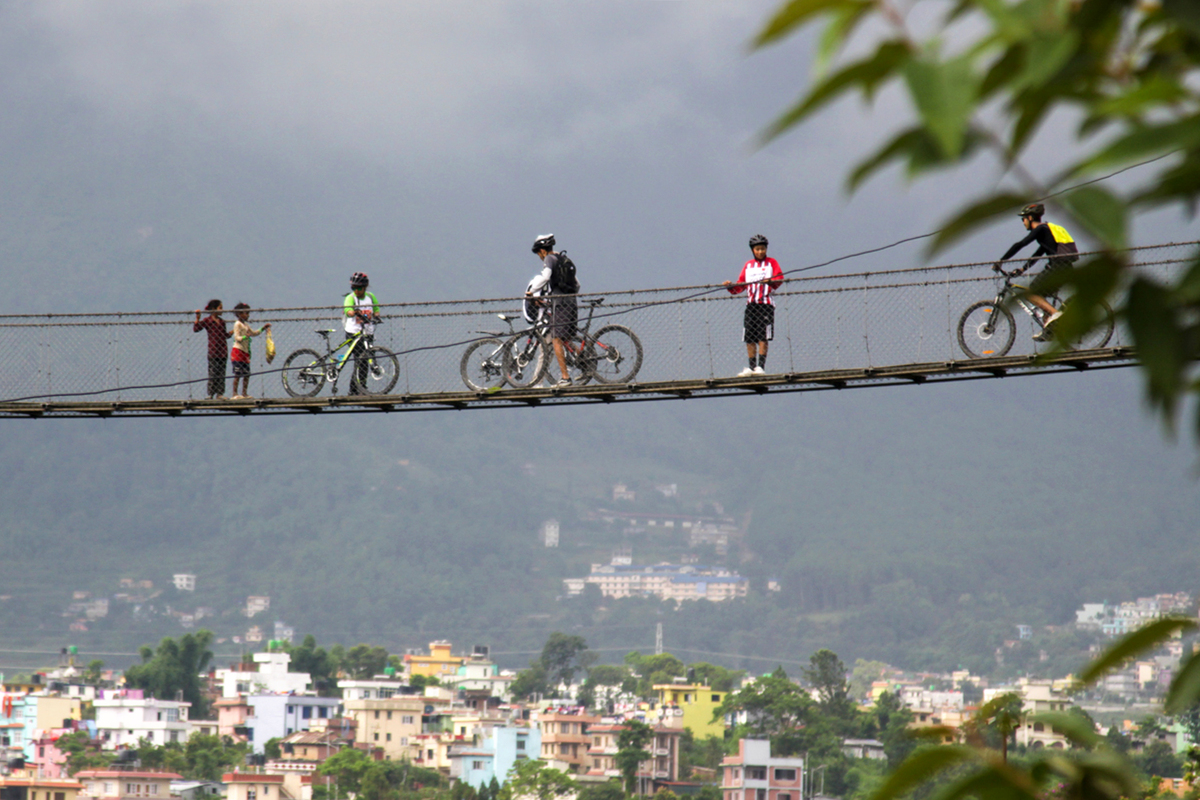 Participants in the Kora Cycling Challenge, Nepal © Rakesh Prajapati