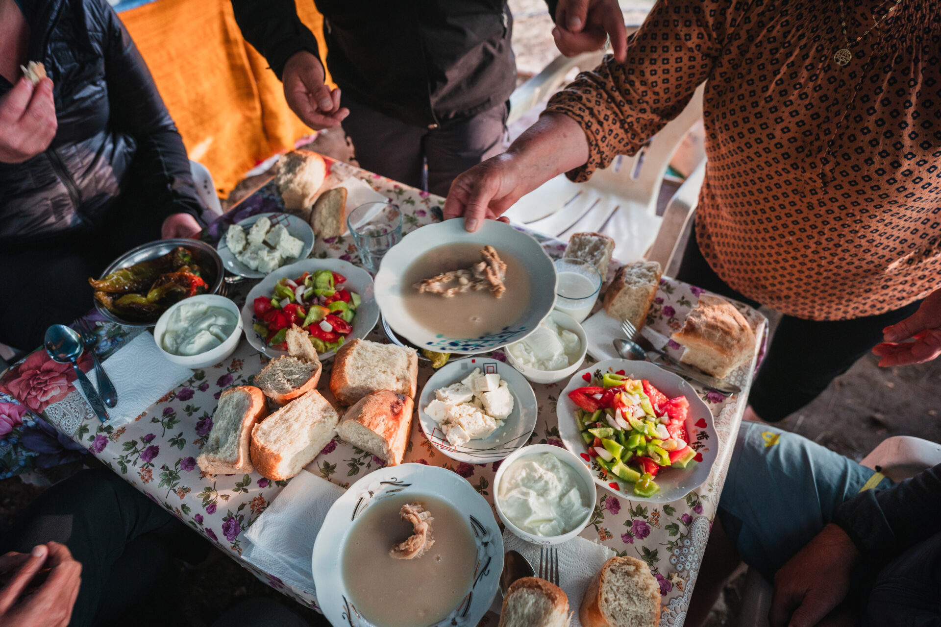 A shepherd family’s warm hospitality in Albania © Matthew Nelson