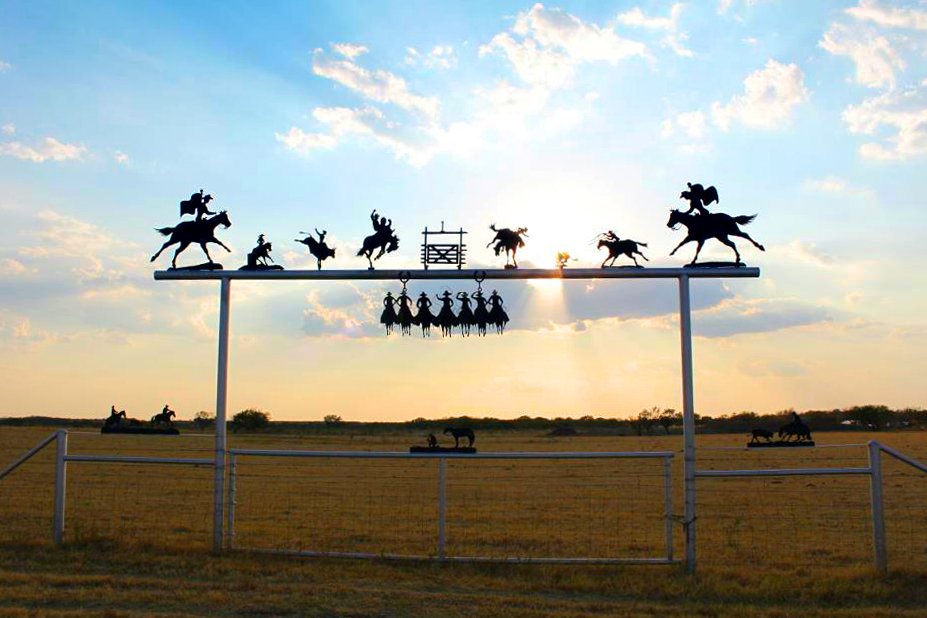 A ranch gate in West Texas; the countryside helped me feel at home. | All photos: Ana Astri-O’Reilly